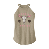 Womens X-Small Sand Rocker Tank Top