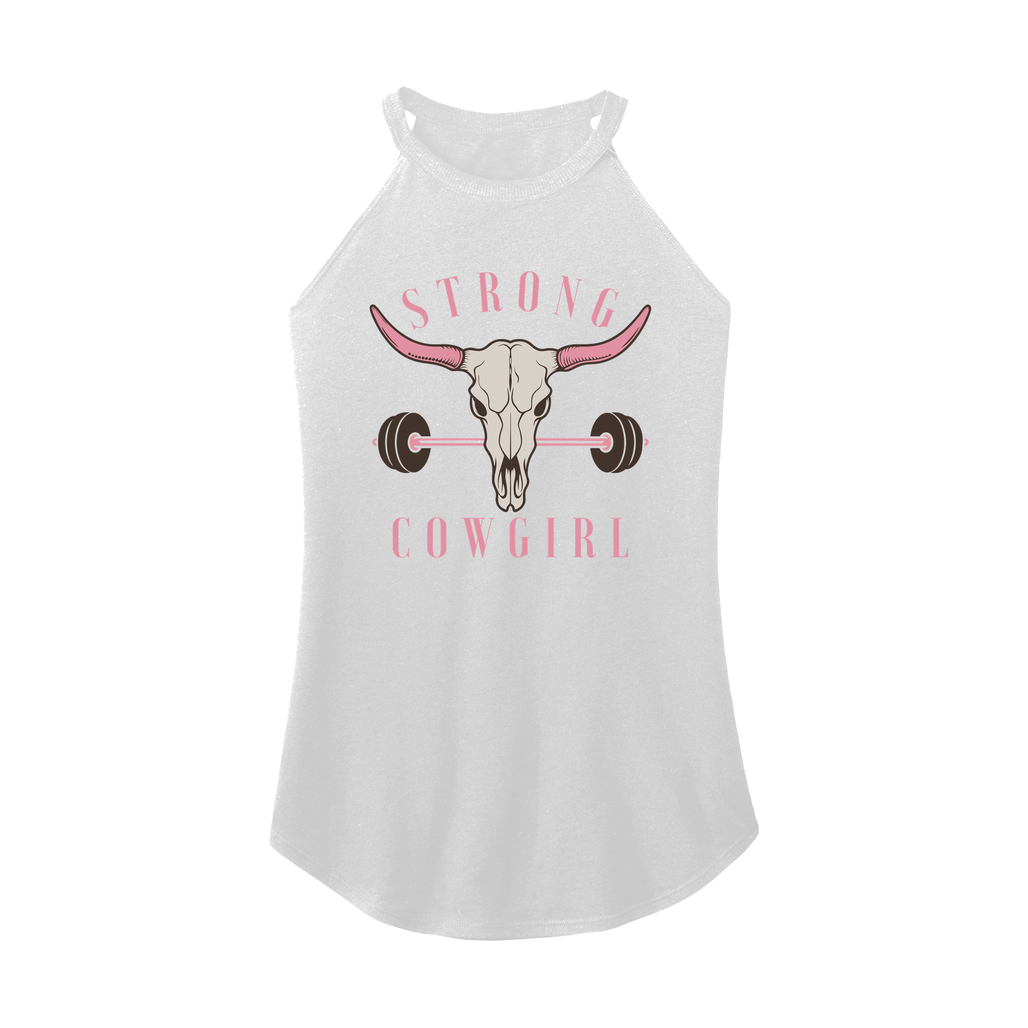 Womens X-Small White Rocker Tank Top