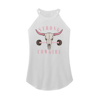 Womens X-Small White Rocker Tank Top