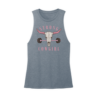 Womens X-Small Teal Muscle Tank