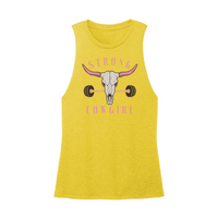 Womens X-Small Yellow Muscle Tank