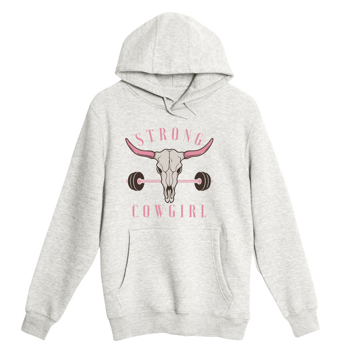 Unisex Small Oatmeal Pullover Hooded Sweatshirt