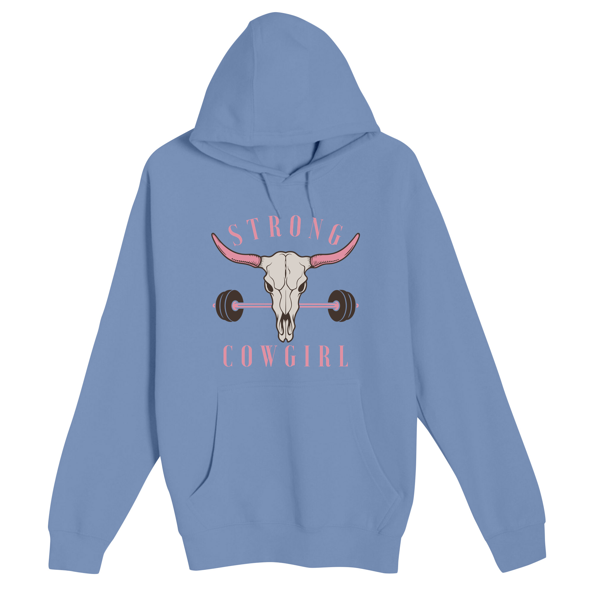 Unisex Small Colony Blue Pullover Hooded Sweatshirt
