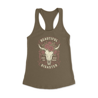 Womens X-Small Military Green Style_Tank Top