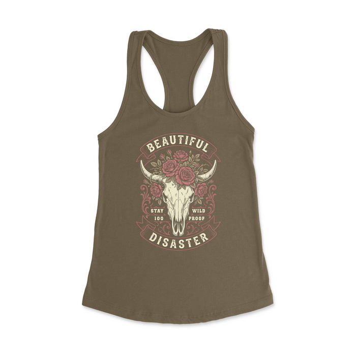 Womens X-Small Military Green Style_Tank Top