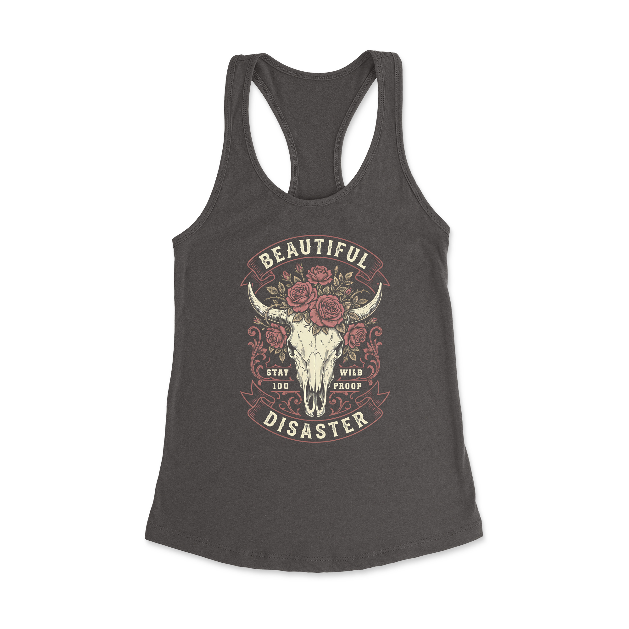 Womens X-Small Dark Grey Style_Tank Top