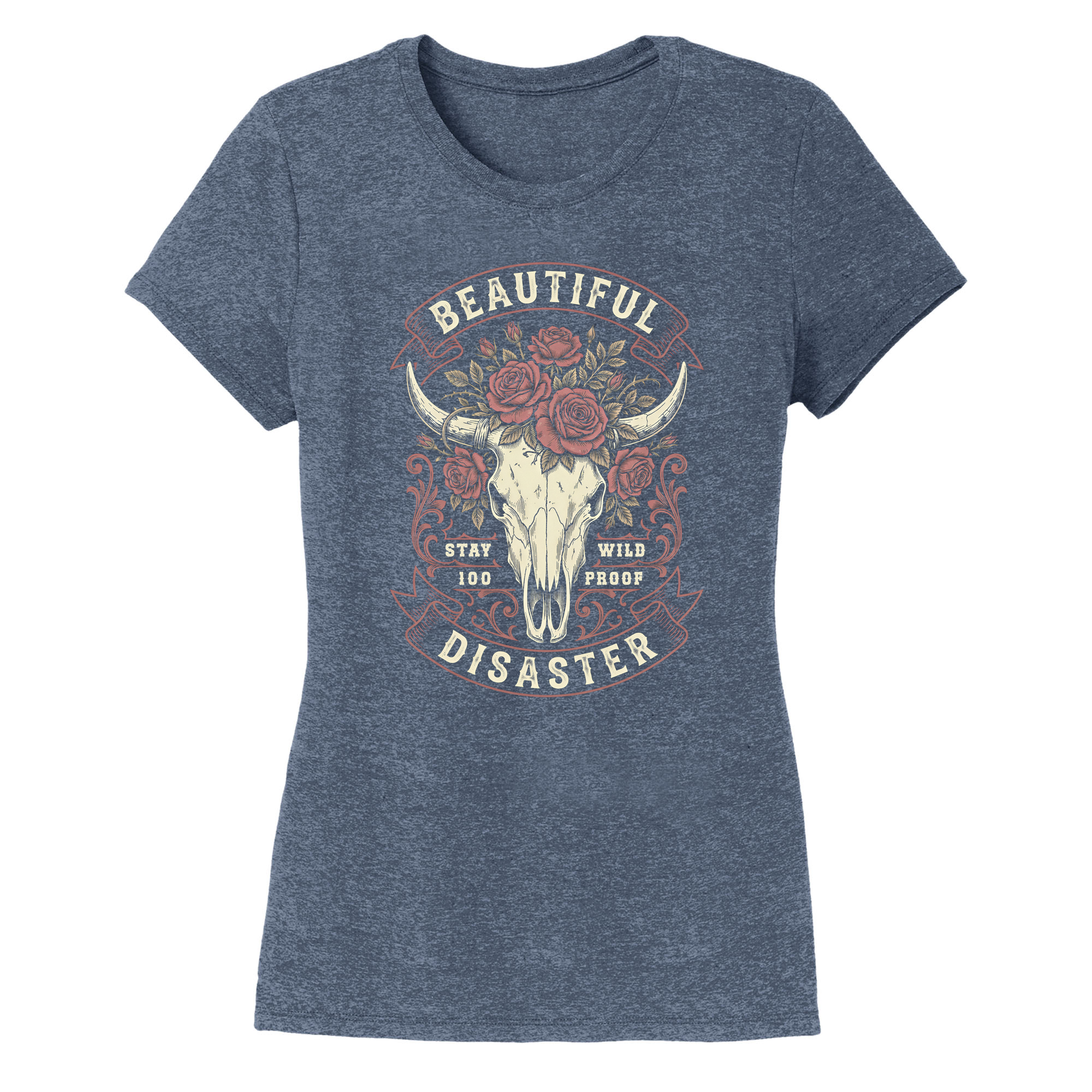 Womens X-Small Navy Heather Style_T-Shirt