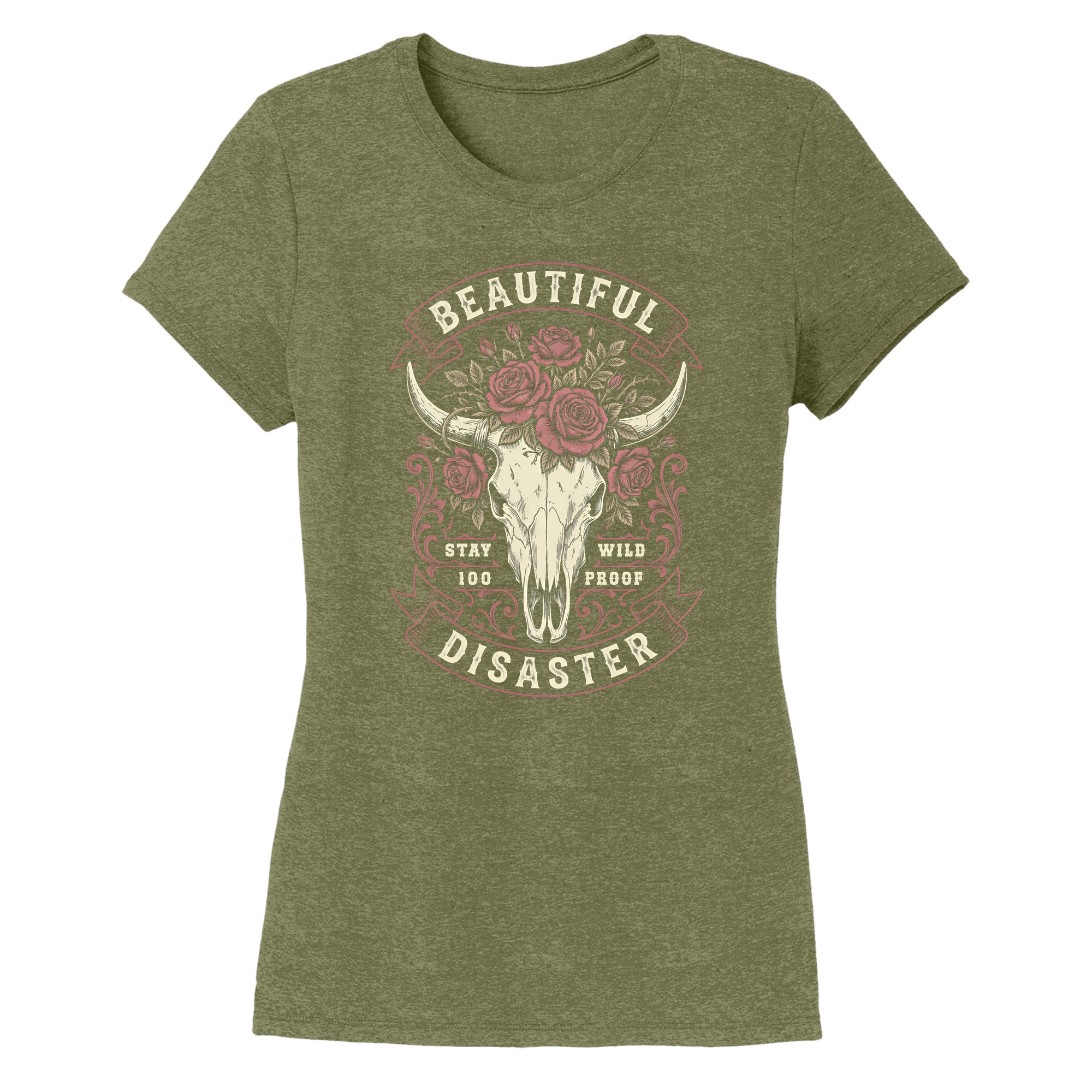 Womens X-Small Military Green Style_T-Shirt