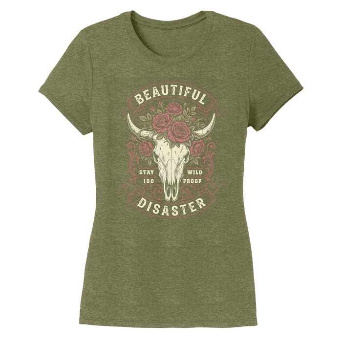 Womens X-Small Military Green Style_T-Shirt