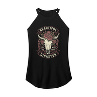 Womens X-Small Black Rocker Tank Top