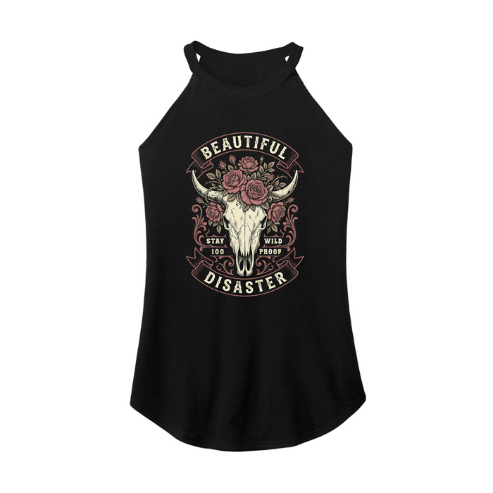 Womens X-Small Black Rocker Tank Top