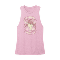 Womens X-Small Light Pink Muscle Tank
