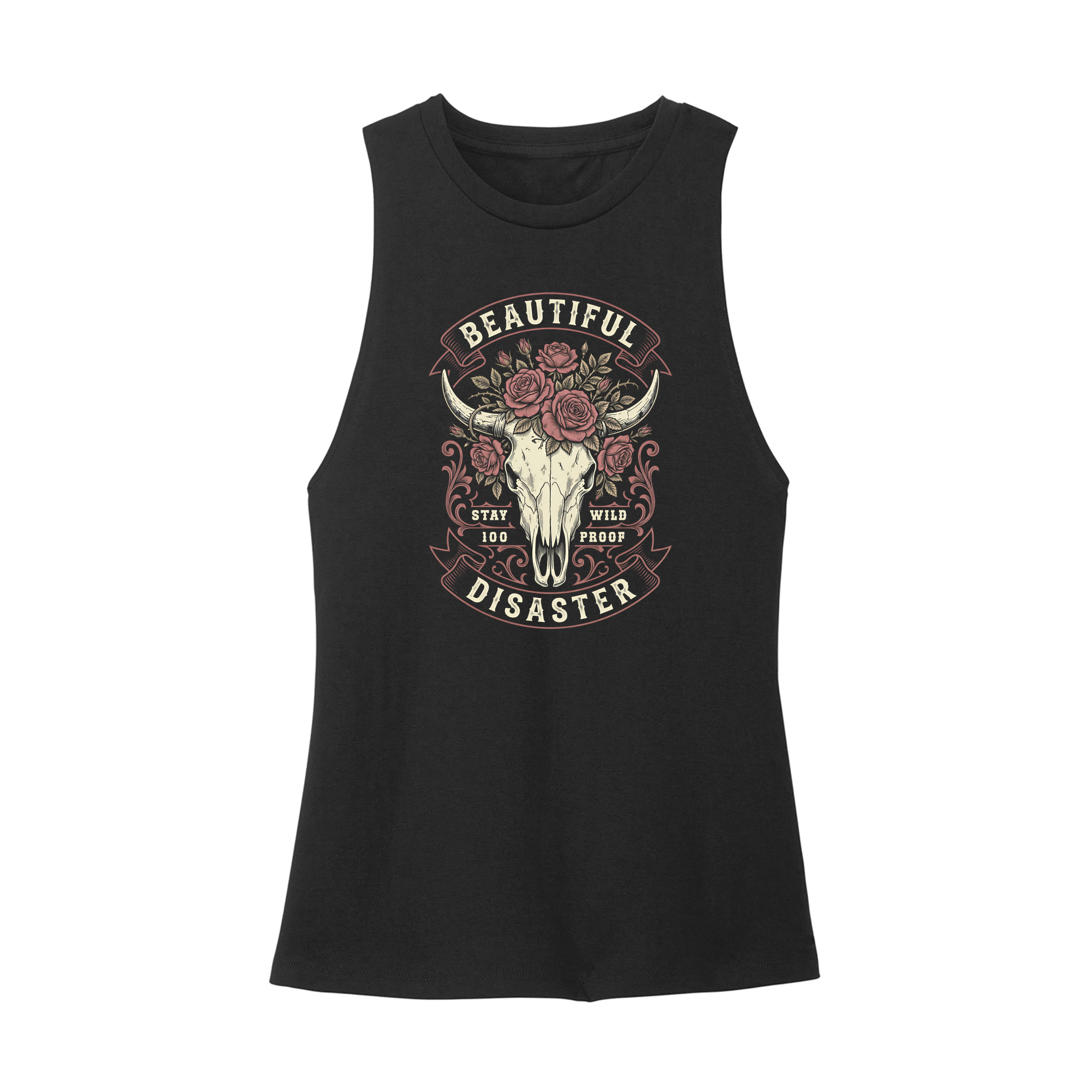 Womens X-Small Black Muscle Tank