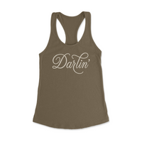 Womens X-Small Military Green Style_Tank Top