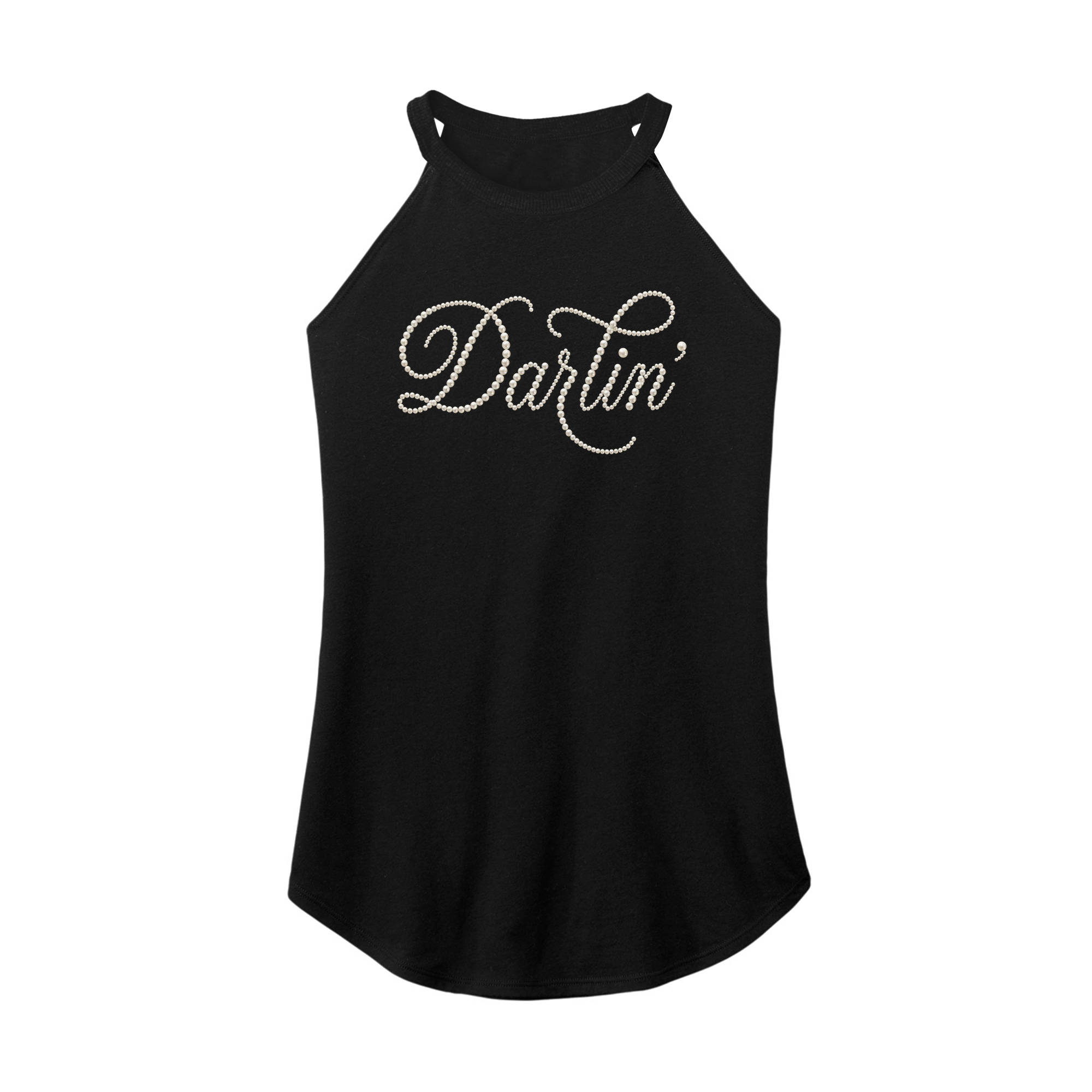 Womens X-Small Black Rocker Tank Top