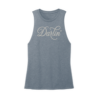 Womens X-Small Teal Muscle Tank