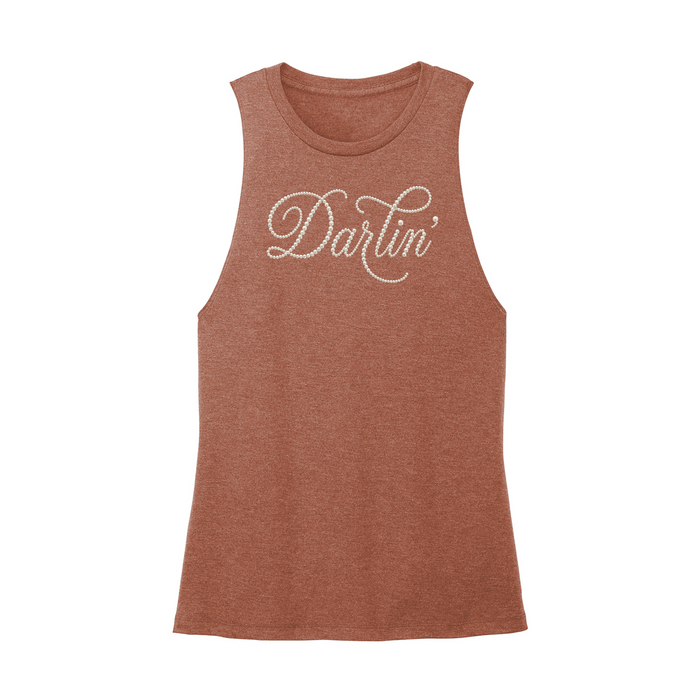 Womens X-Small Brown Muscle Tank