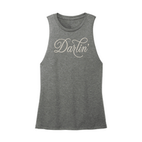 Womens X-Small Dark Gray Muscle Tank