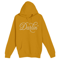 Unisex Small Yellow Pullover Hooded Sweatshirt