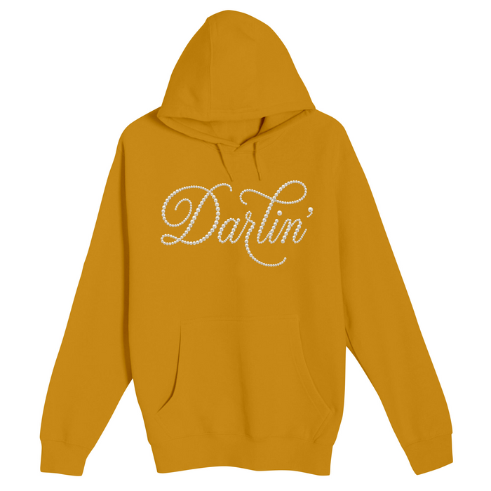 Unisex Small Yellow Pullover Hooded Sweatshirt