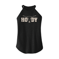 Womens X-Small Dark Heather Gray Rocker Tank Top
