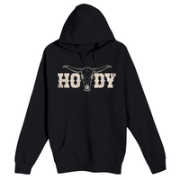 Unisex Small Black Pullover Hooded Sweatshirt