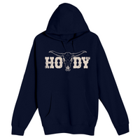 Unisex Small Navy Pullover Hooded Sweatshirt
