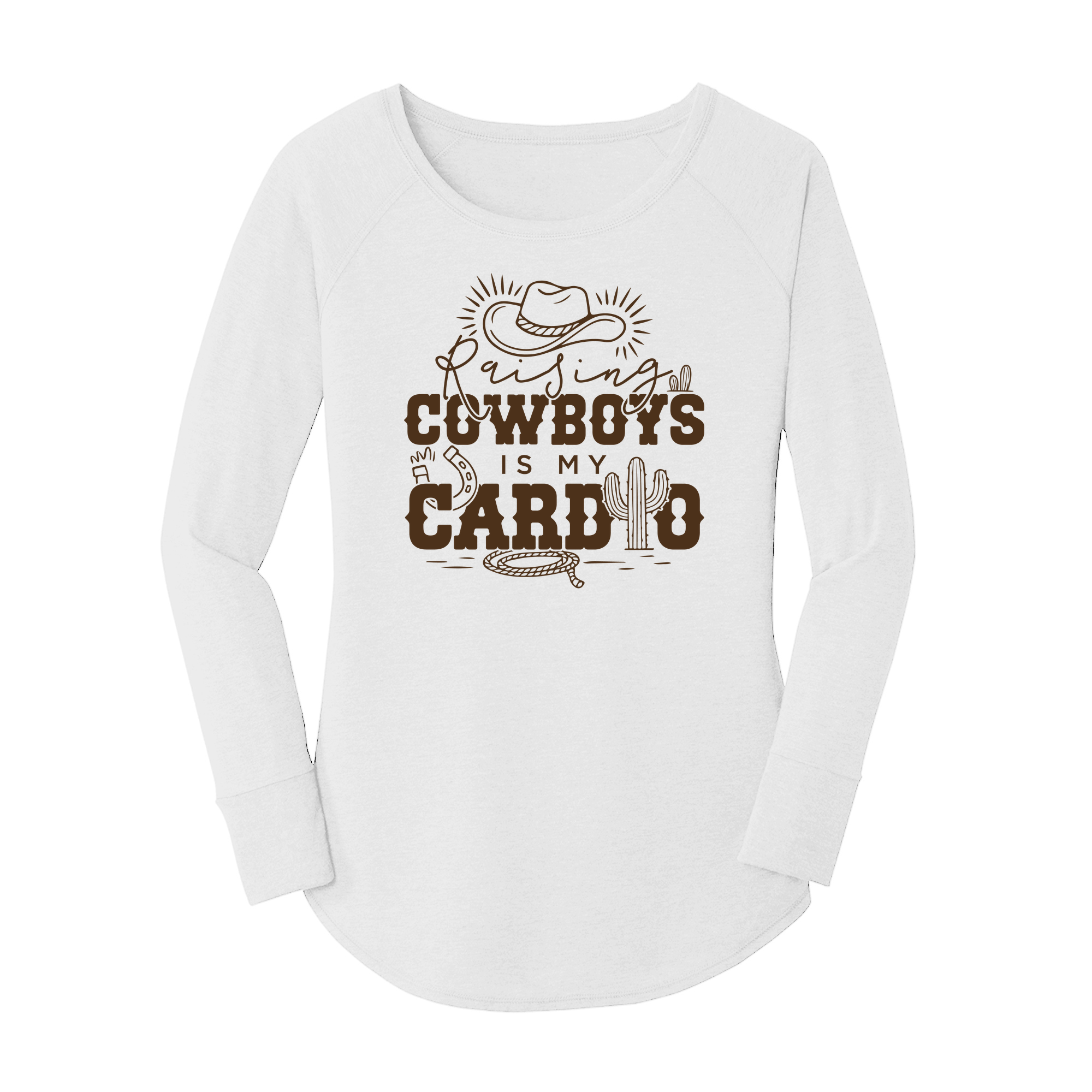Womens X-Small White Long Sleeve Tunic Tee