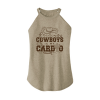 Womens X-Small Sand Rocker Tank Top