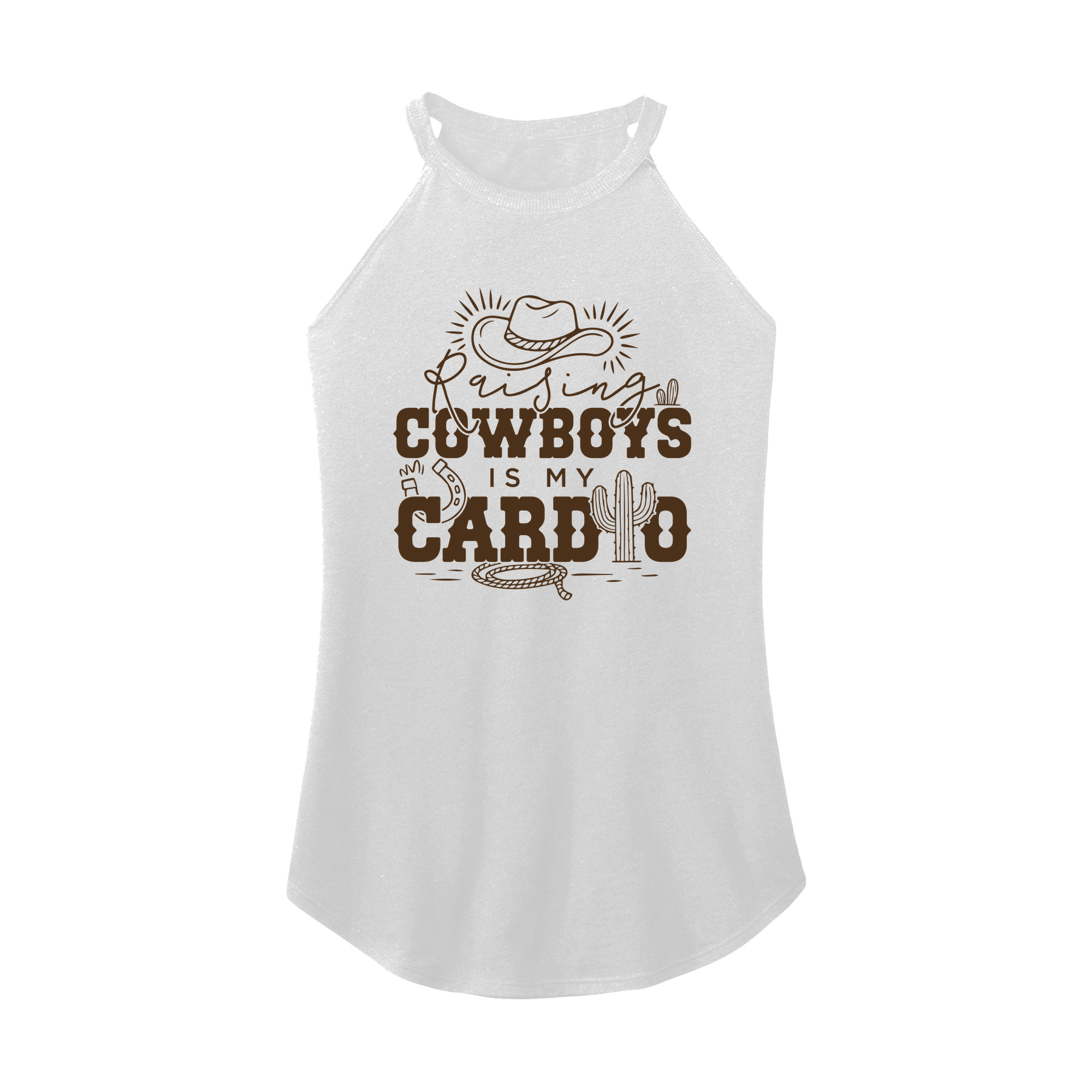Womens X-Small White Rocker Tank Top