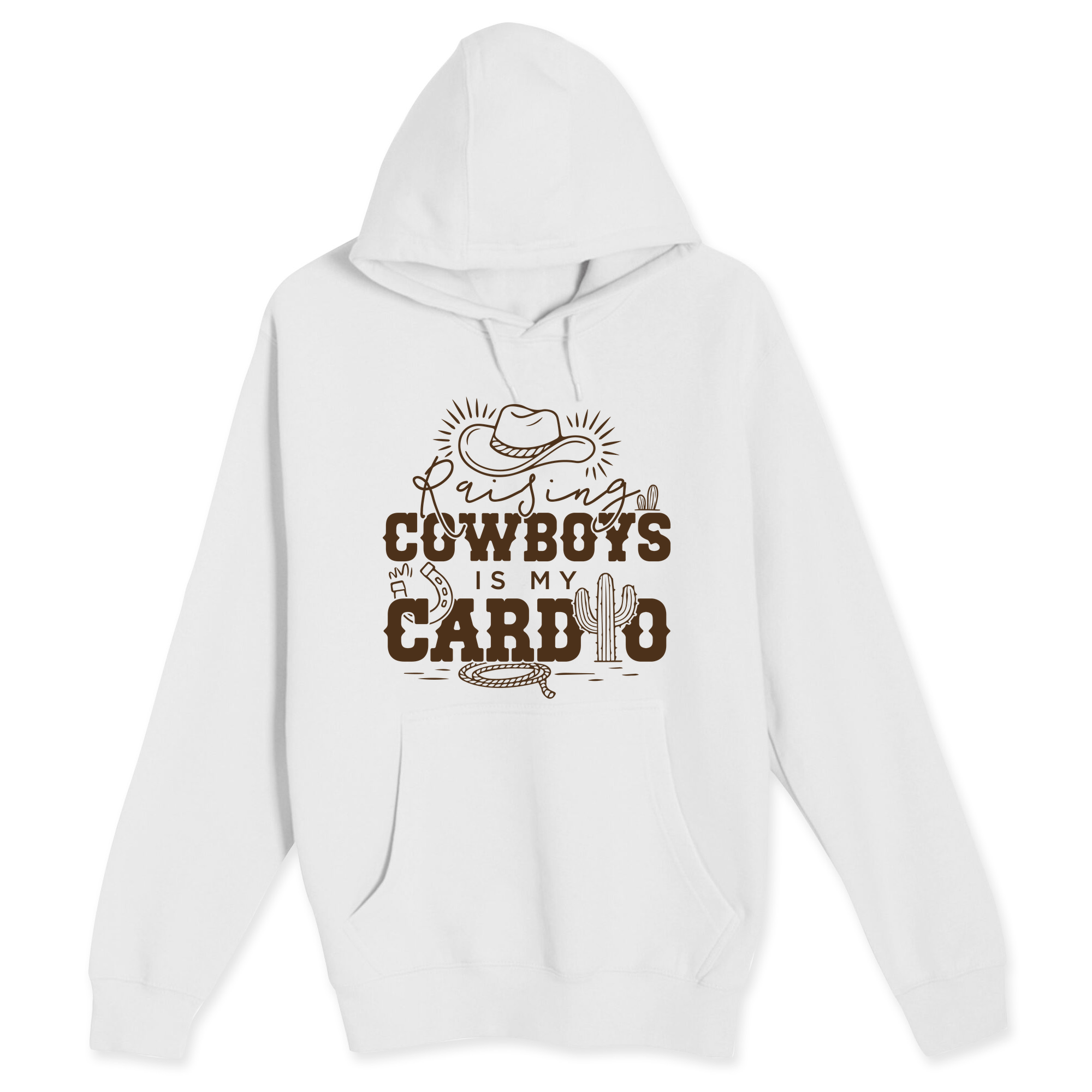 Unisex Small White Pullover Hooded Sweatshirt