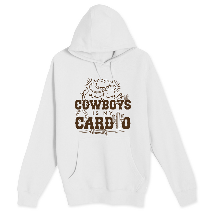 Unisex Small White Pullover Hooded Sweatshirt