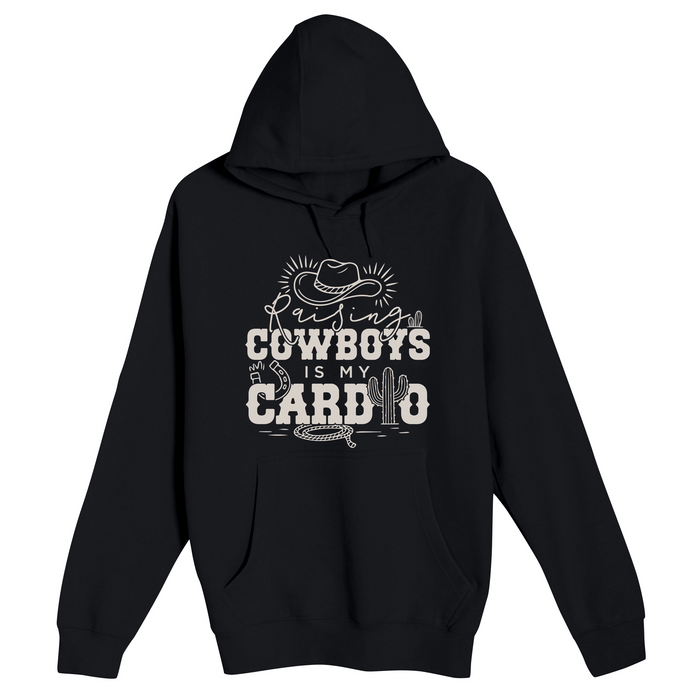 Unisex Small Black Pullover Hooded Sweatshirt