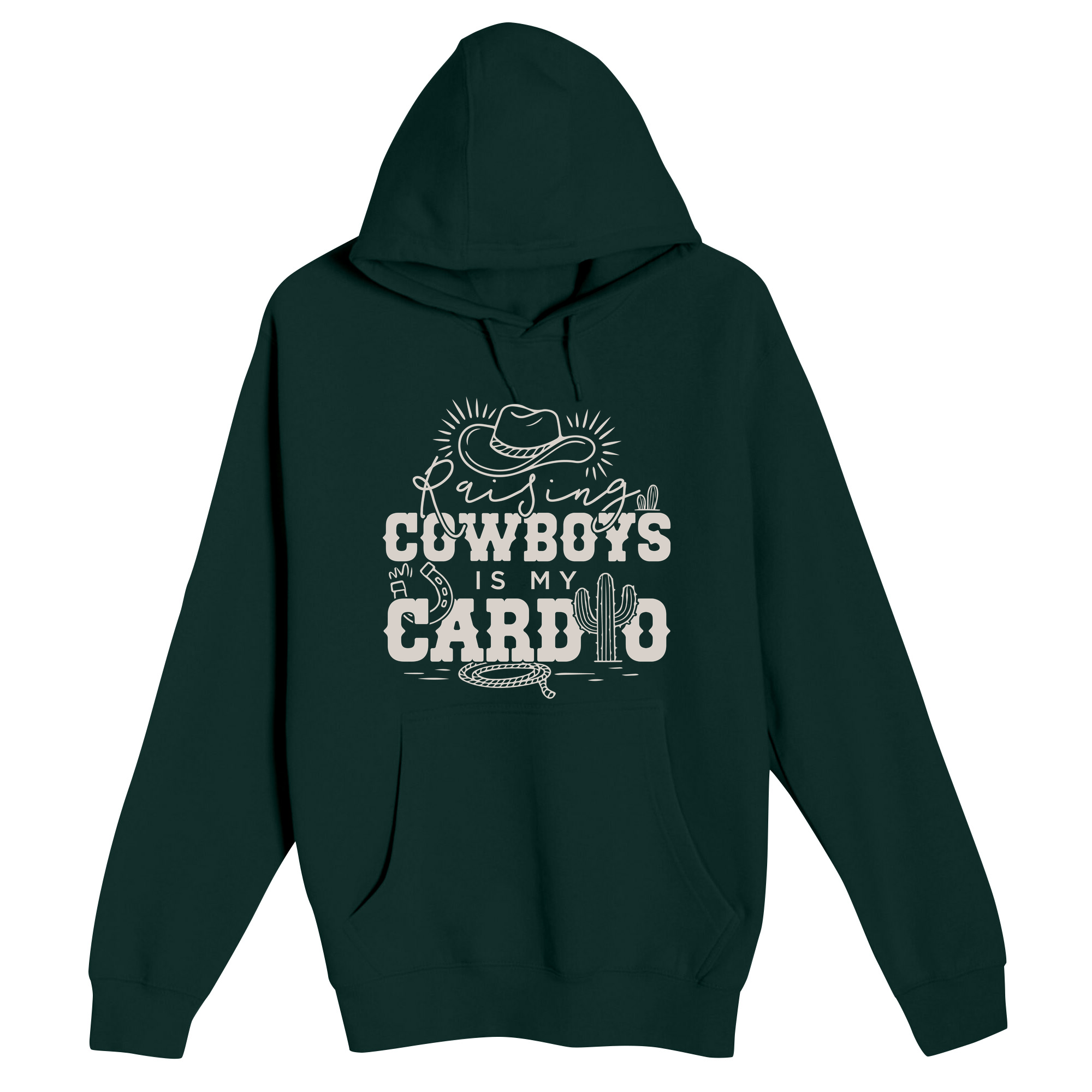Unisex Small Sport Green Pullover Hooded Sweatshirt