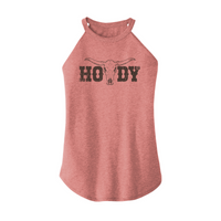 Womens X-Small Light Pink Rocker Tank Top