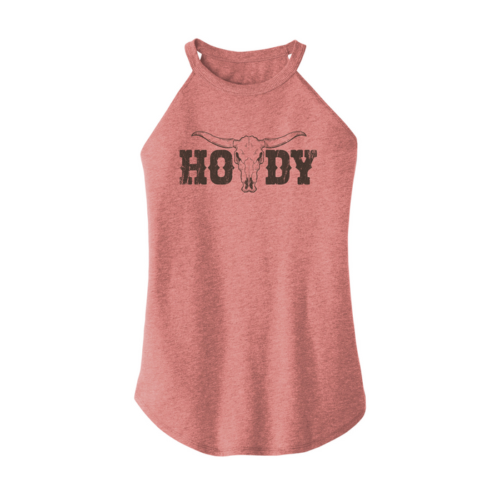 Womens X-Small Light Pink Rocker Tank Top