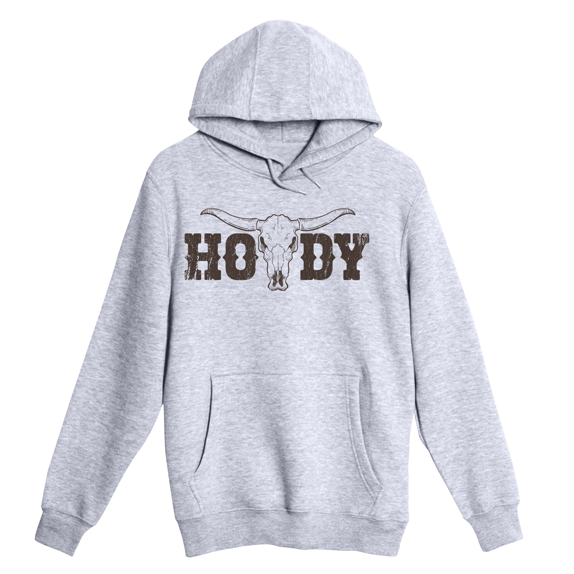 Unisex Small Heather Gray Pullover Hooded Sweatshirt