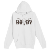 Unisex Small White Pullover Hooded Sweatshirt