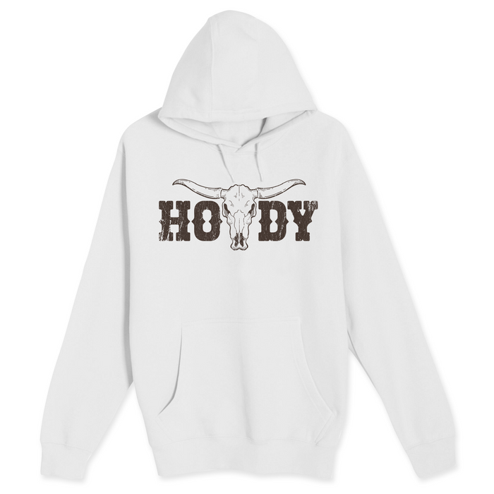 Unisex Small White Pullover Hooded Sweatshirt