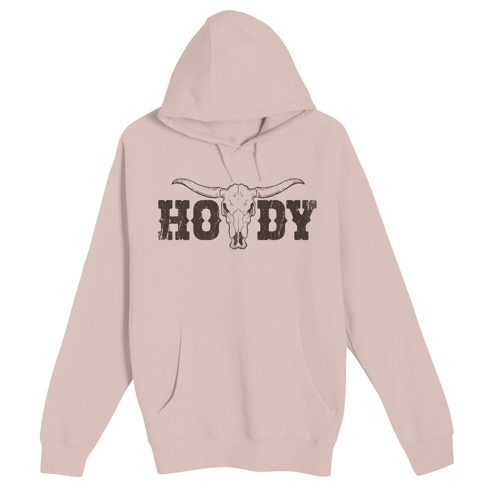 Unisex Small Light Pink Pullover Hooded Sweatshirt