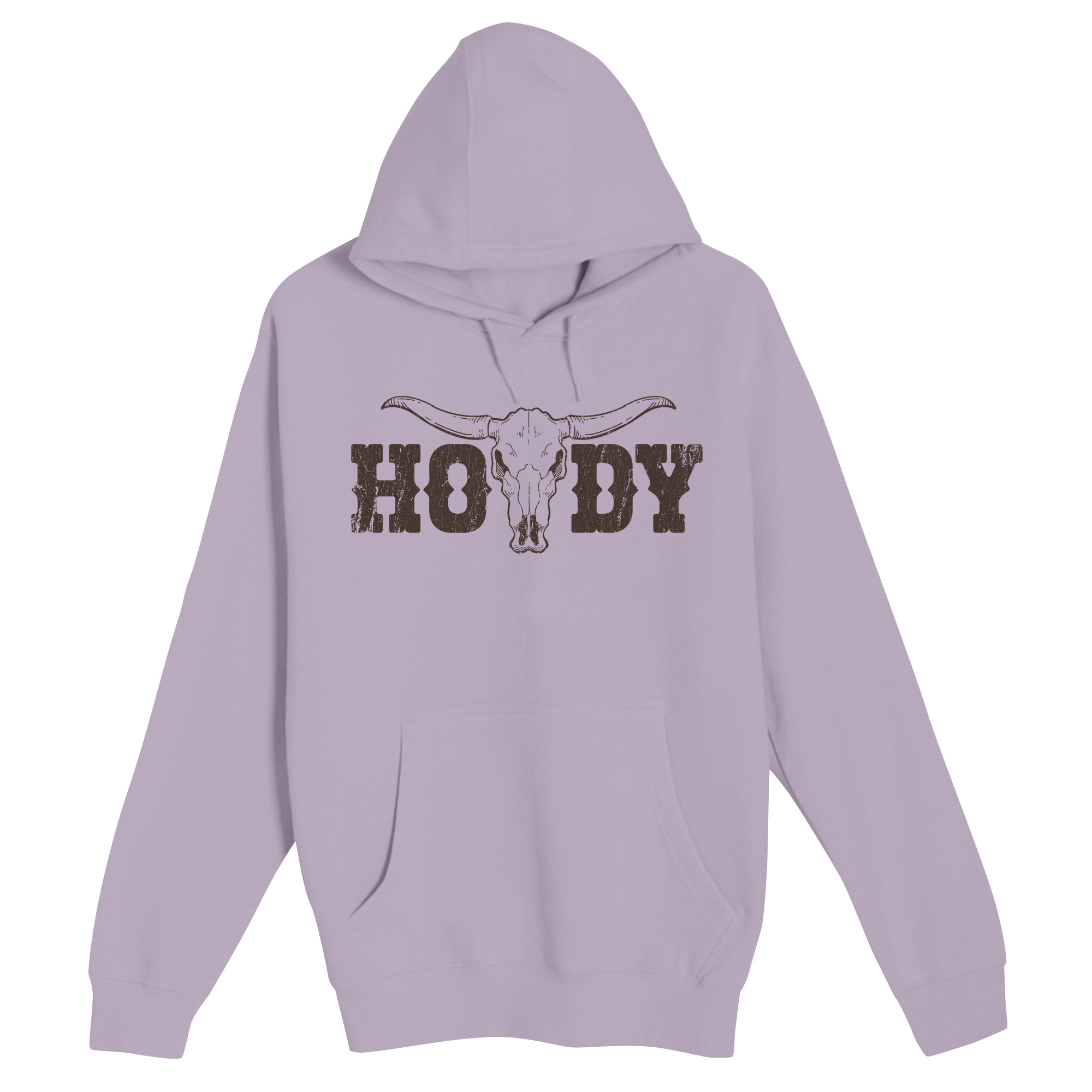 Unisex Small Lilac Pullover Hooded Sweatshirt