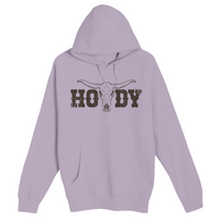 Unisex Small Lilac Pullover Hooded Sweatshirt