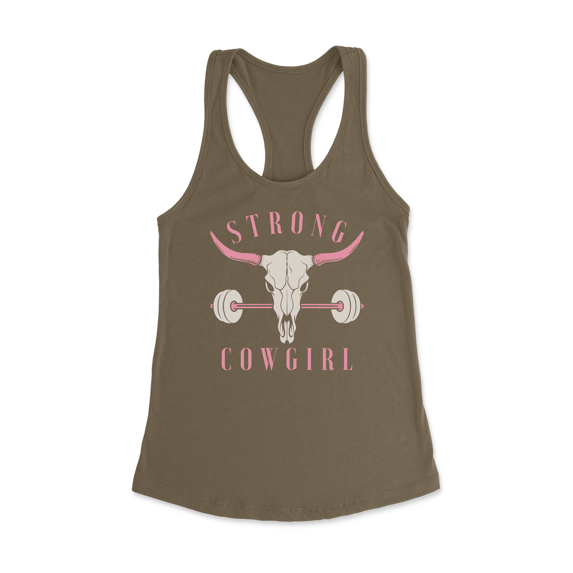 Womens X-Small Military Green Style_Tank Top