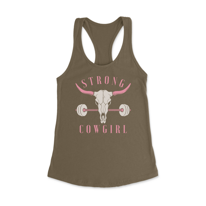 Womens X-Small Military Green Style_Tank Top