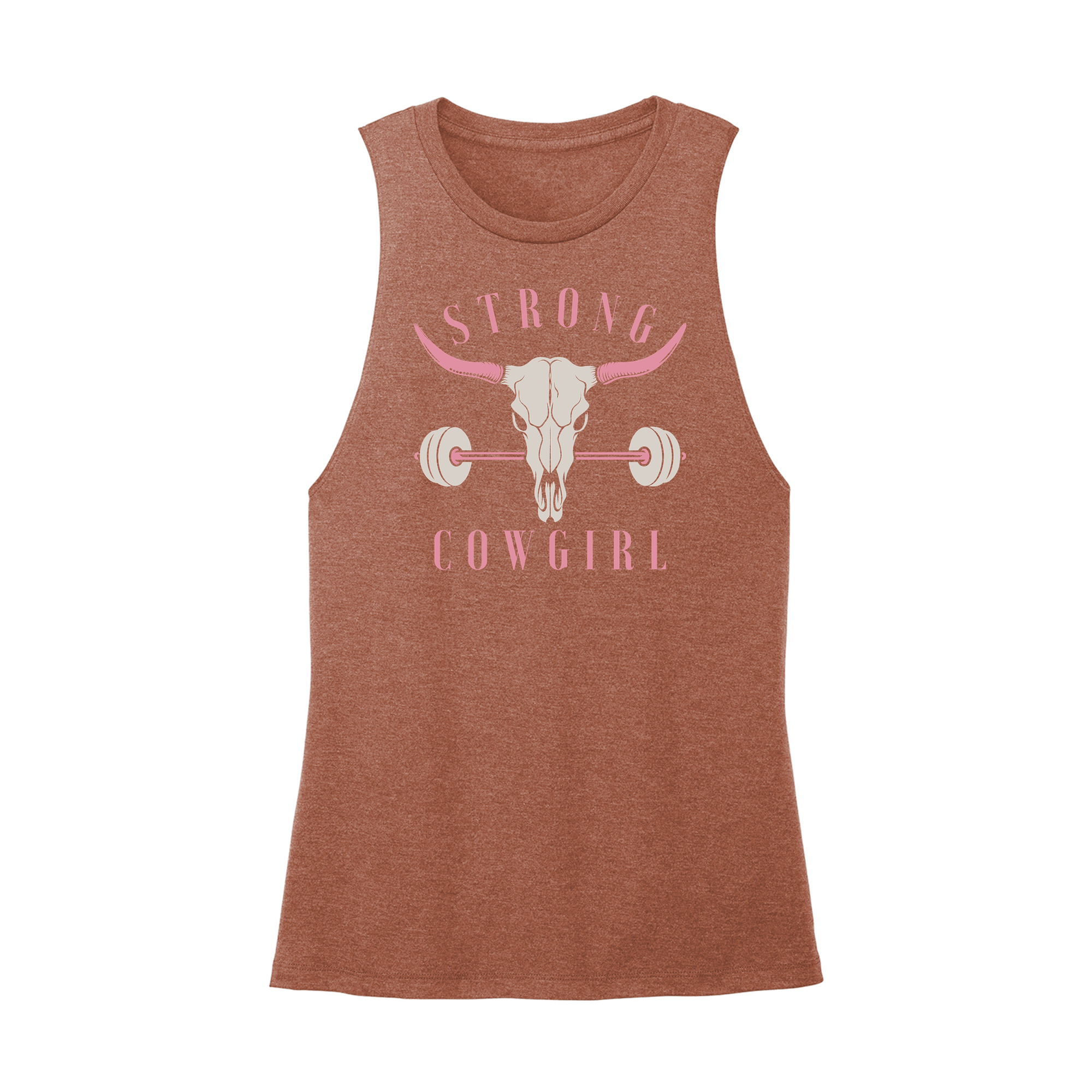 Womens X-Small Brown Muscle Tank