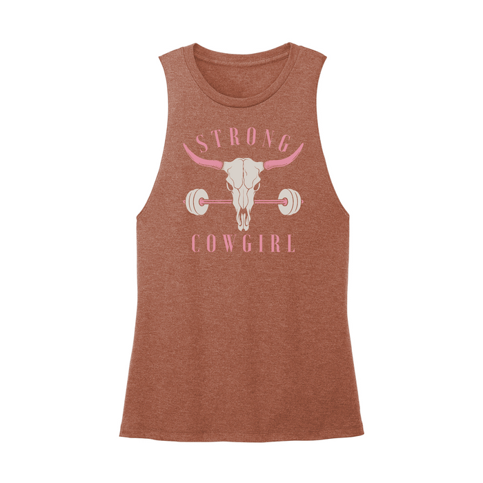 Womens X-Small Brown Muscle Tank