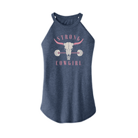 Womens X-Small Navy Heather Tank Top
