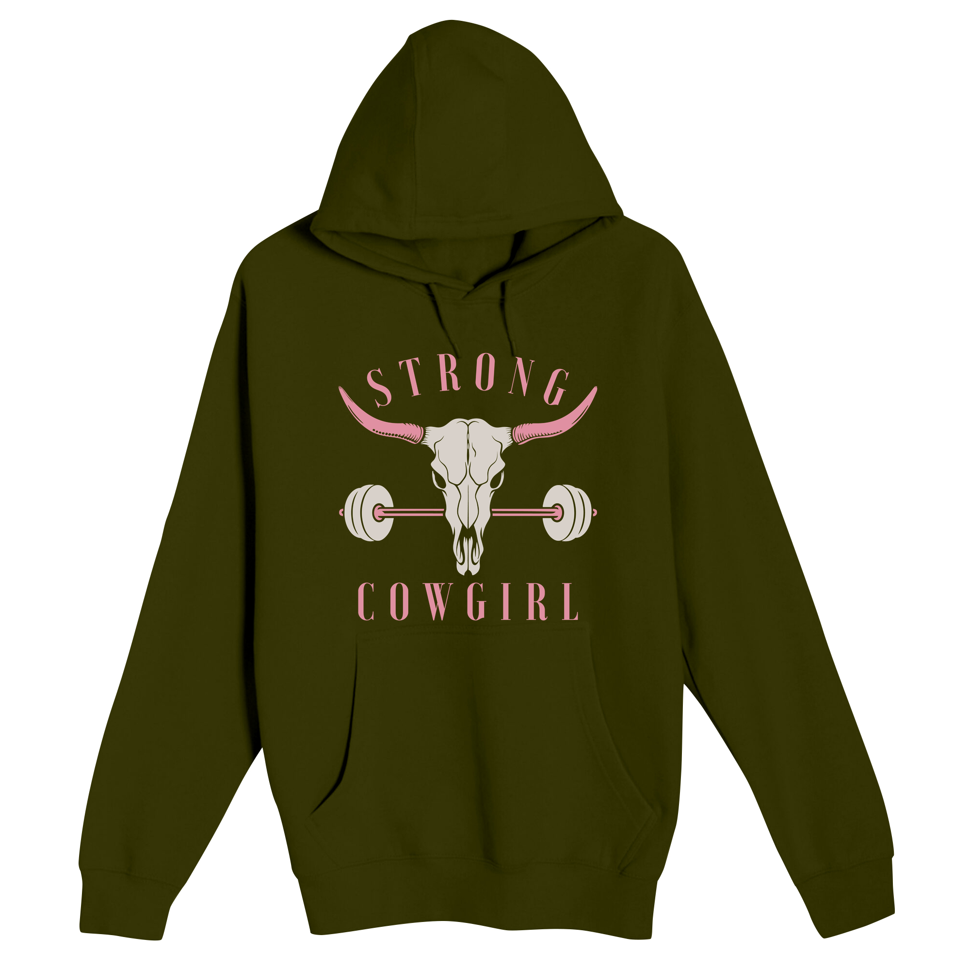 Unisex Small Army Pullover Hooded Sweatshirt