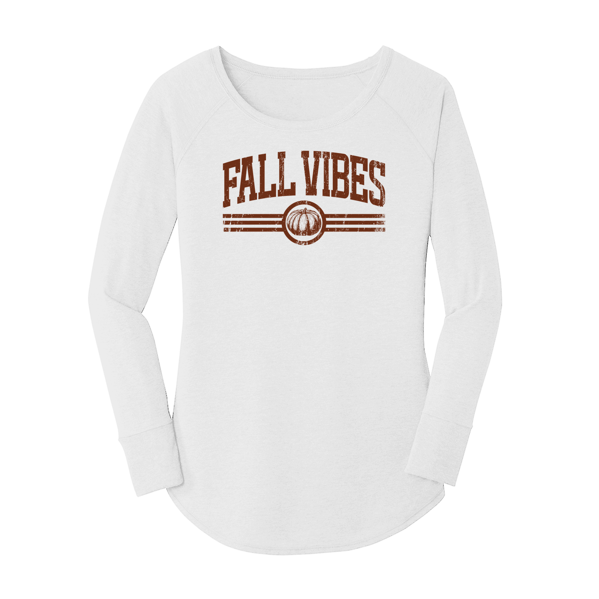 Womens X-Small White Long Sleeve Tunic Tee