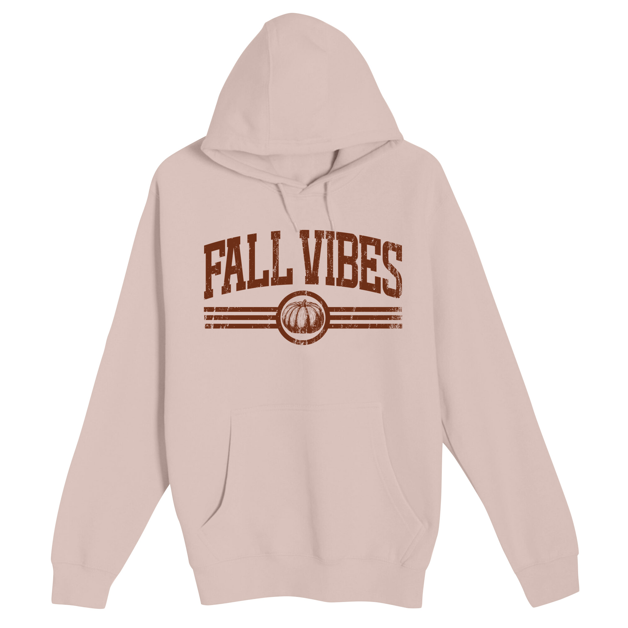 Unisex Small Light Pink Pullover Hooded Sweatshirt